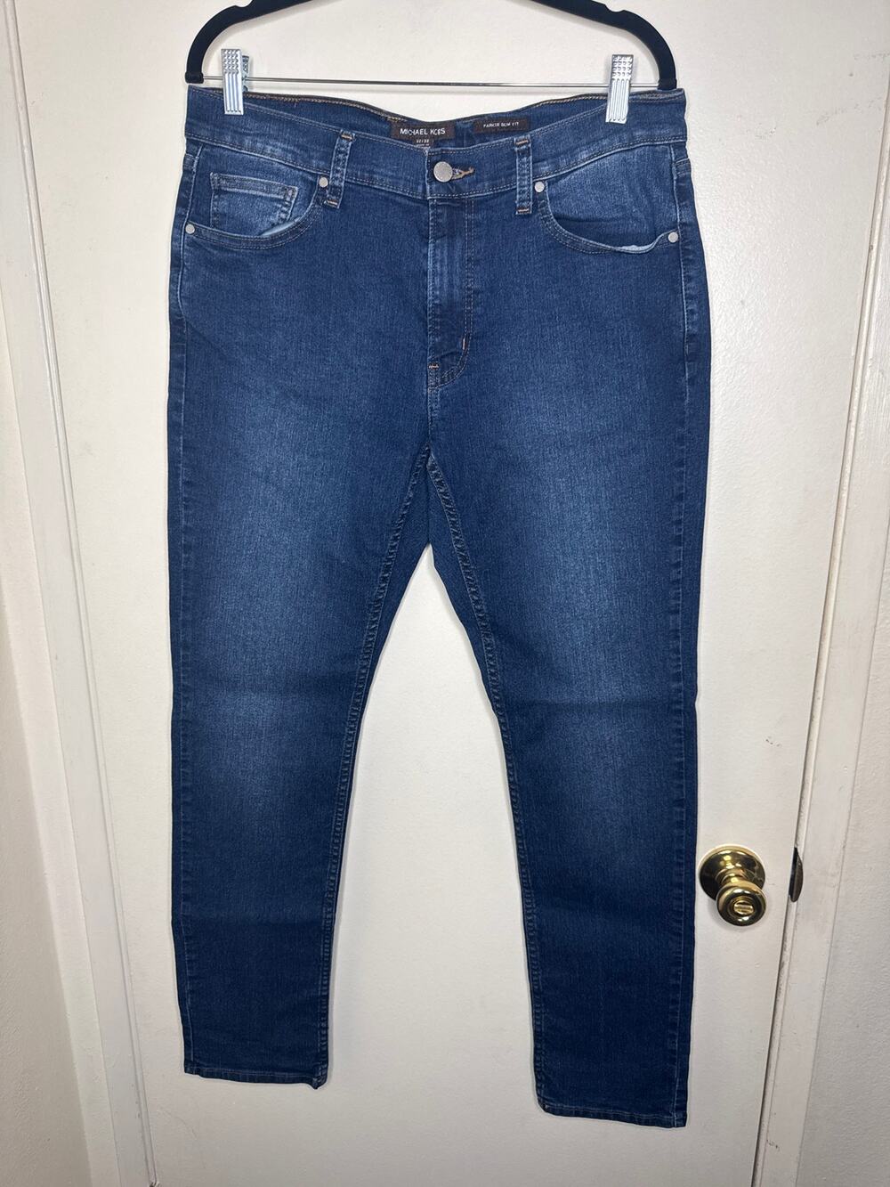 Michael Kors Men’s Parker Slim Fit 32x32 Dark Blue Jeans